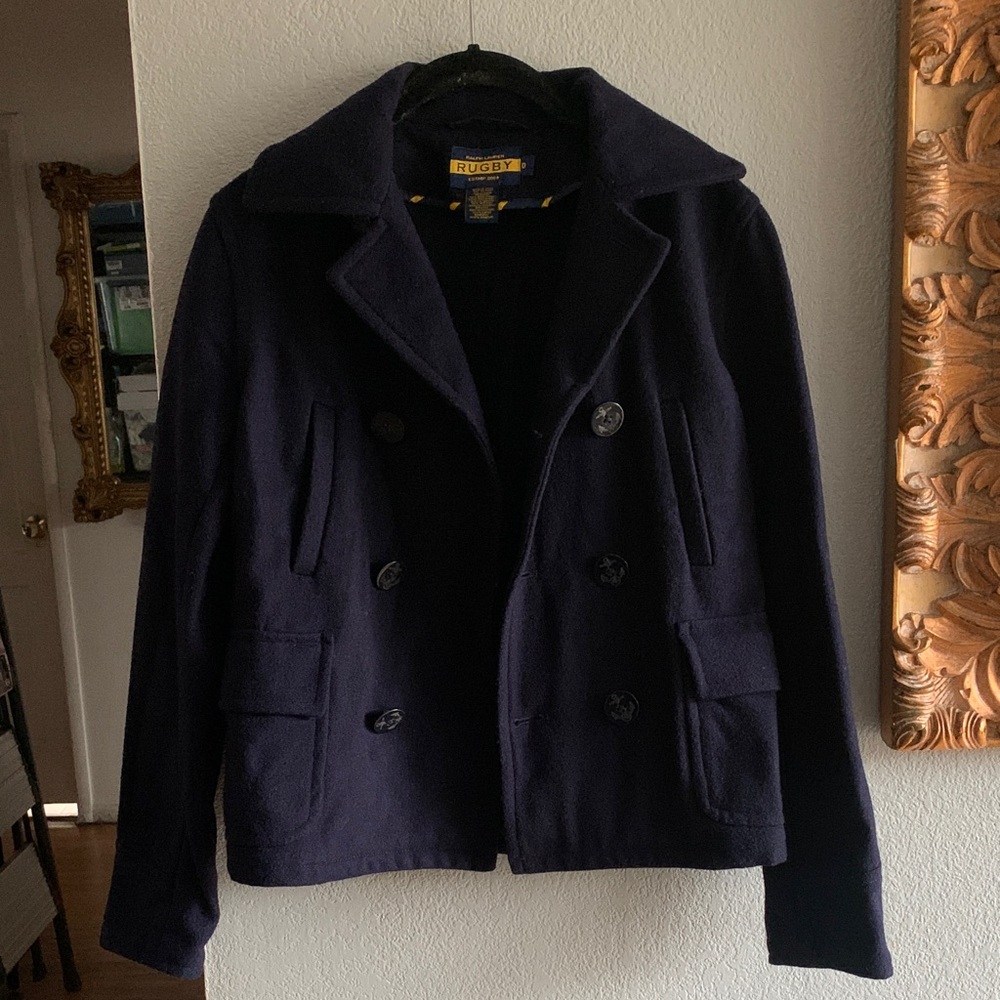 Ralph Lauren Blue Label Navy Pea Coat